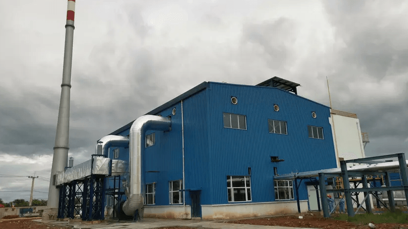 Laos Dongyan Petrochemical 35T/H capacity steam boiler supporting low nitrogen burner project