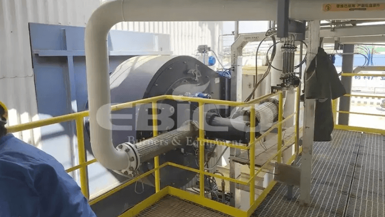 EBICO EC16GR ultra-low nitrogen burners for 100 t/h steam boiler